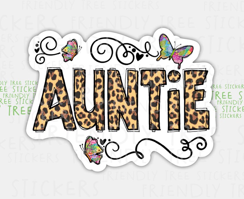 3 Auntie Sticker Aunt Sticker Aunt Decal Aunt Vinyl Etsy