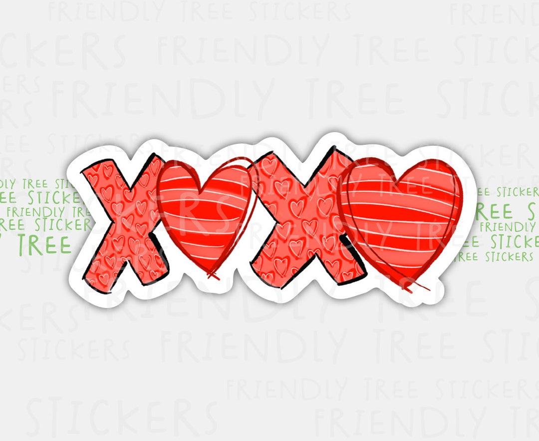 Valentine Stickers , Hearts , Love , Candy , Chocolate , Crush , Flowers ,  Key, XOXO , Kids , Adults , Planner