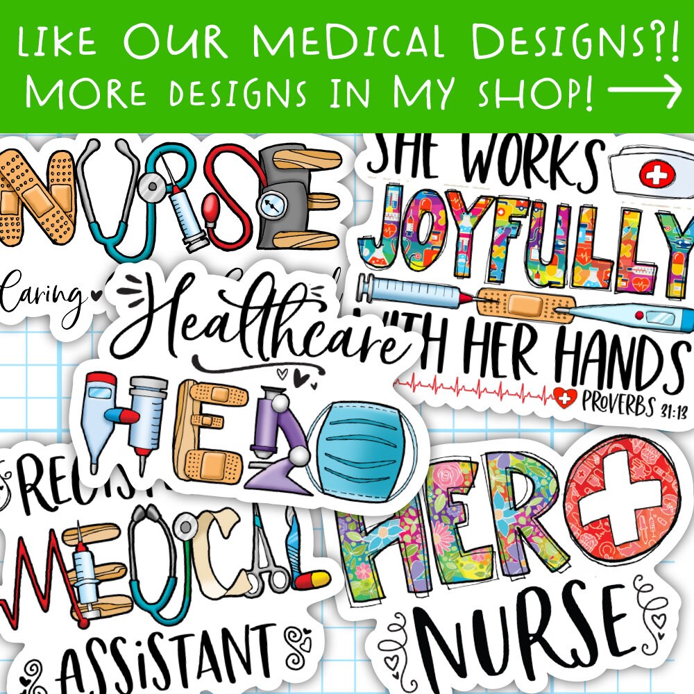 Nurse Series Stickers Personalized Graffiti Stickers Self - Temu