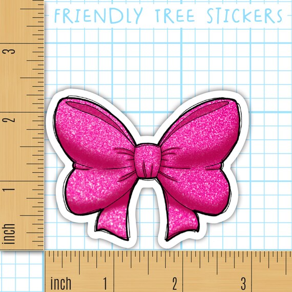10/60pcs Cute Butterfiy Knot Bow Stickers for Computer Stationery Pink  Sticker Scrapbooking Material Craft Supplies Wall Decal - AliExpress