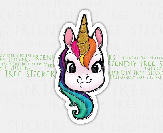 Little Unicorn Stickers Decals Cute Little Unicorn Baby Wholesale sticker 