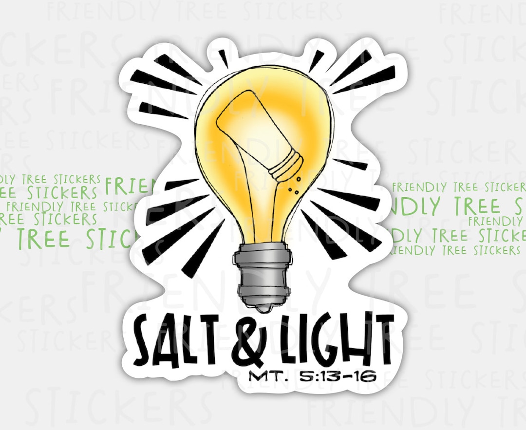 Salt and Light Sticker: Christian Waterproof Vinyl (3