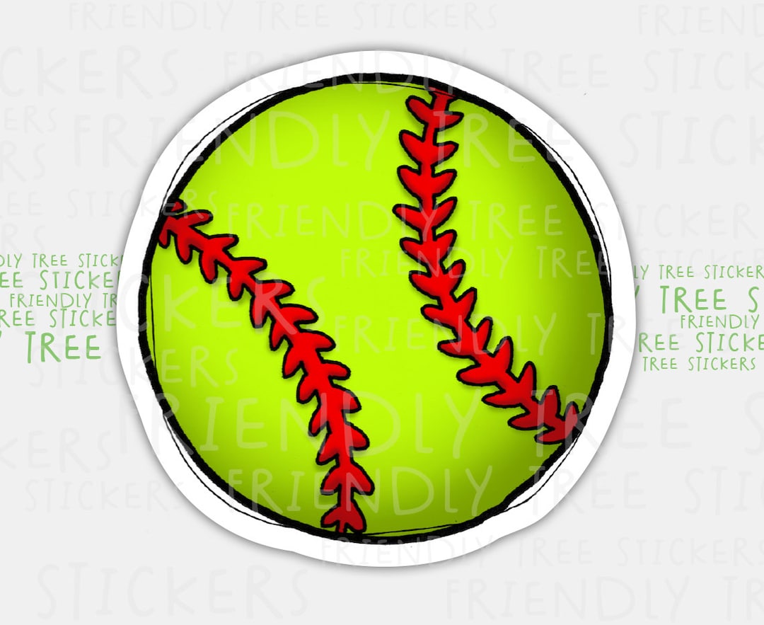 3 Softball Sticker Softball Vinyl Sticker Softball Mom Sport