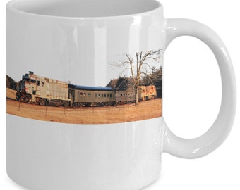 Ride the Rail Mug | Custom Train Mug | Gift for Him Mug | Gift for Her Mug | Railway Collectors Gift Mug