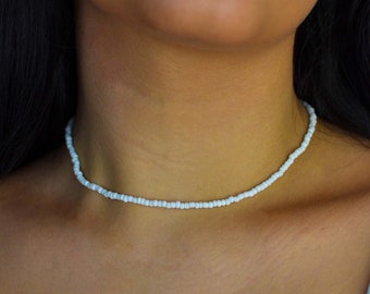 Thin pearl necklace, pearl necklace, fashion jewelry, pearl necklace choker