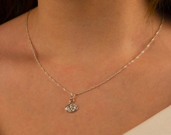 Silber Kette mit Schwan  (Silber 925), Halskette mit  Swan anhänger,silver necklace with swan