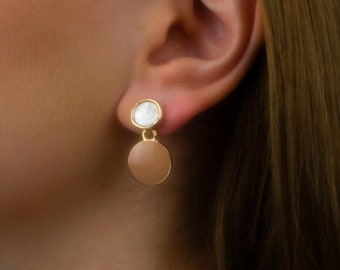 Ohrringe mit Anhänger, gold earrings, statement earrings