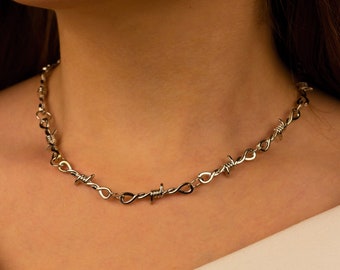 Barbed wire (stainless steel), wire chain, chain