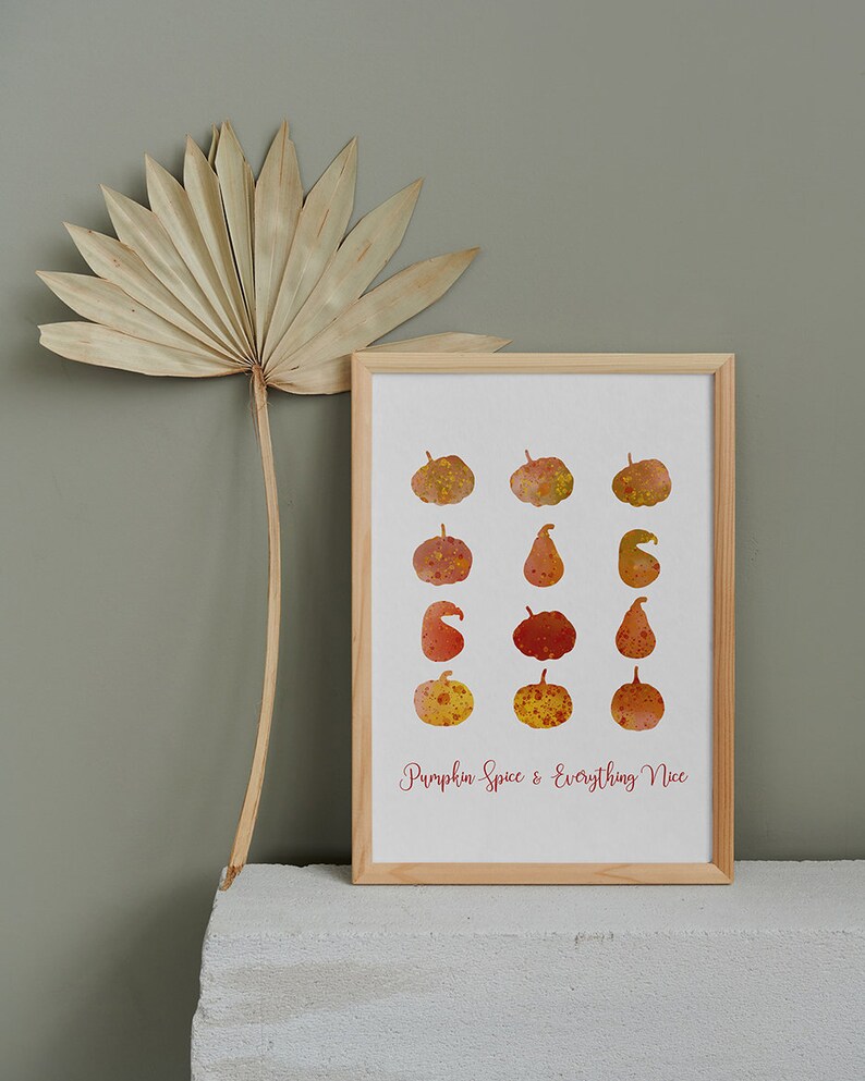 Fall Wall Decor Printable Bundle Home Decor Etsy