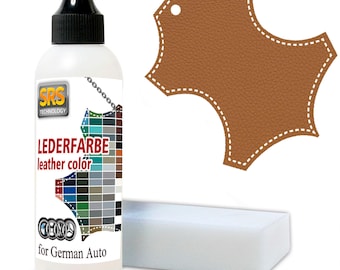 Leather color for BMW Dakota cognac leather repair leather color for leather and imitation leather. 100 ml. Leather color. Leather repair.