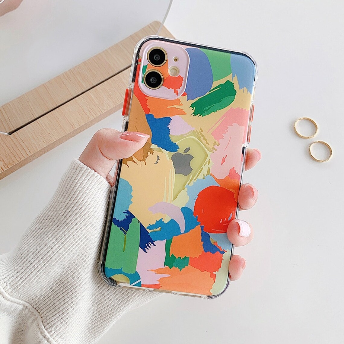 For Iphone 12 Pro Cases Graffiti Art Clear Phone Case for Etsy