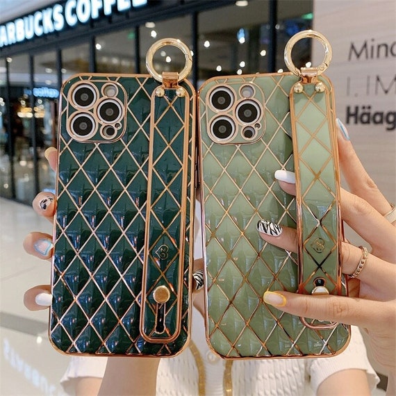 Luxury Wrist Strap Plating Geometric Phone Case For Iphone 14 Etsy Luxury Wrist Strap Plating Geometric Phone Case For Iphone 14 Etsy
