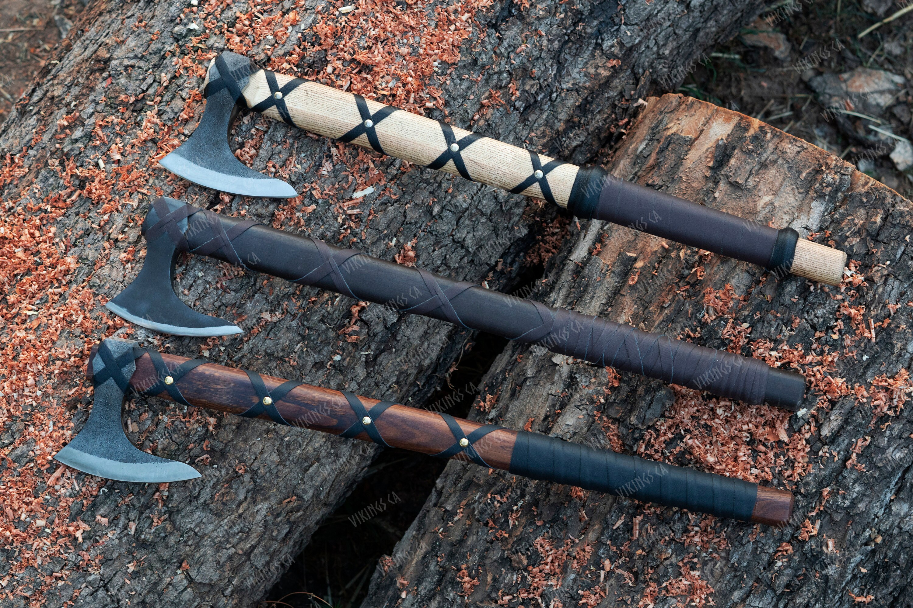 RAGNAR VIKING AXE, Hand Camping Axe With Rose Wood Shaft