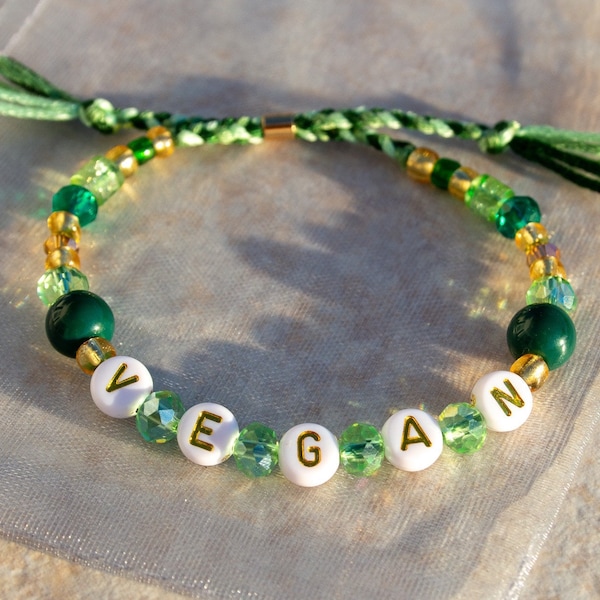 Vegan Friendship Bracelets | Friends Not Food, Plant Powered | Vegan Jewelry
