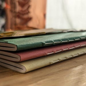 A6 FESTIVE Handmade Journals | Single or 3 Book Bundle | Mix&Match: Blank, Lined, Grid, Dot Grid | Ivory Paper | Themed Set