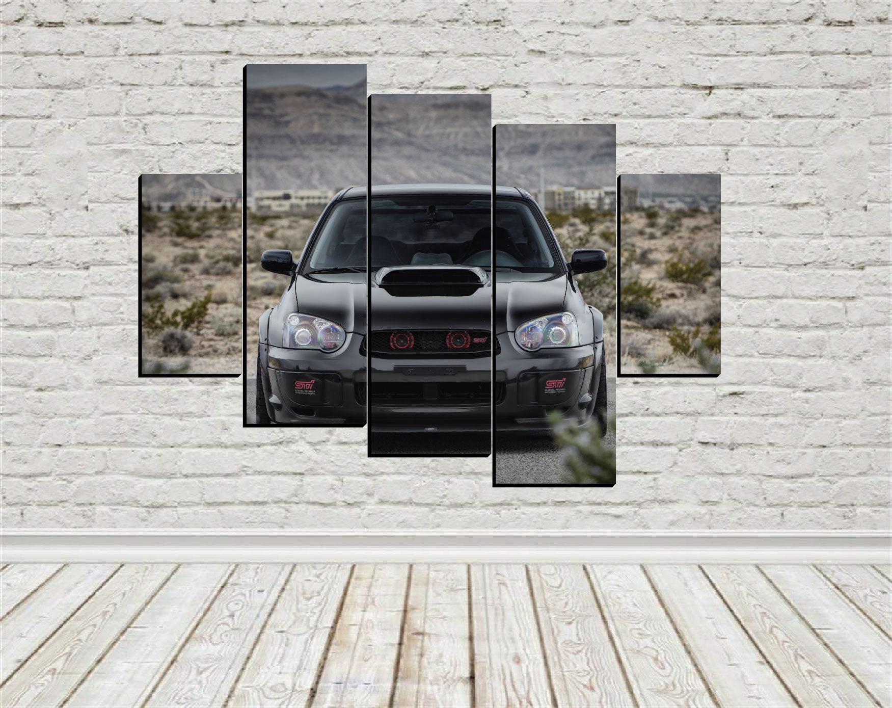 Subaru Impreza Wrx Poster Set Subaru Canvas Art Print Room Etsy