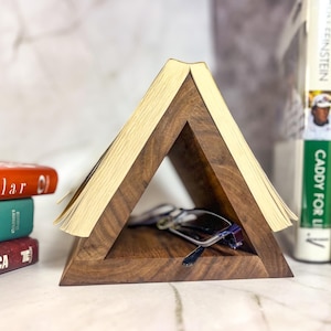 book stand/ nightstand book holder/ wood book stand/ wood bookmark/ custom book stand/ custom book mark