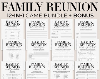 Family Reunion Games For All Ages Printable Family Gathering Ideas Indoor and Outdoor Family Get Together Activities Kids and Adults MB2