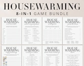 Housewarming Games Printable Modern House Warming Party Game Bundle Apartment Warming Party Ideas Funny Housewarming Trivia New House MB2