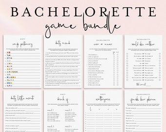 Bachelorette Party Games Printable Dirty Bachelorette Games Instant Download Minimalist Hen Night Games Bundle Naughty Hens Party Games MM1
