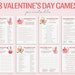 Valentine's Day Games Bundle Printable Valentines Party | Etsy