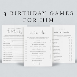 Giochi per feste di compleanno per uomini adulti stampabili semplici giochi di compleanno per lui download immediato Quanto conosci bene il gioco del ragazzo del compleanno per adulti MM1