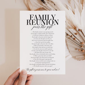 Pass The Gift Game for Family Reunion Printable Pass The Present Game Fun Family Reunion Party Game Families Summer BBQ Game for Groups MB2