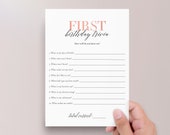 How Well Do You Know The One Year Old Game Printable First Birthday Trivia Girl 1st Birthday Games First Birthday Party Ideas Who Knows MB2