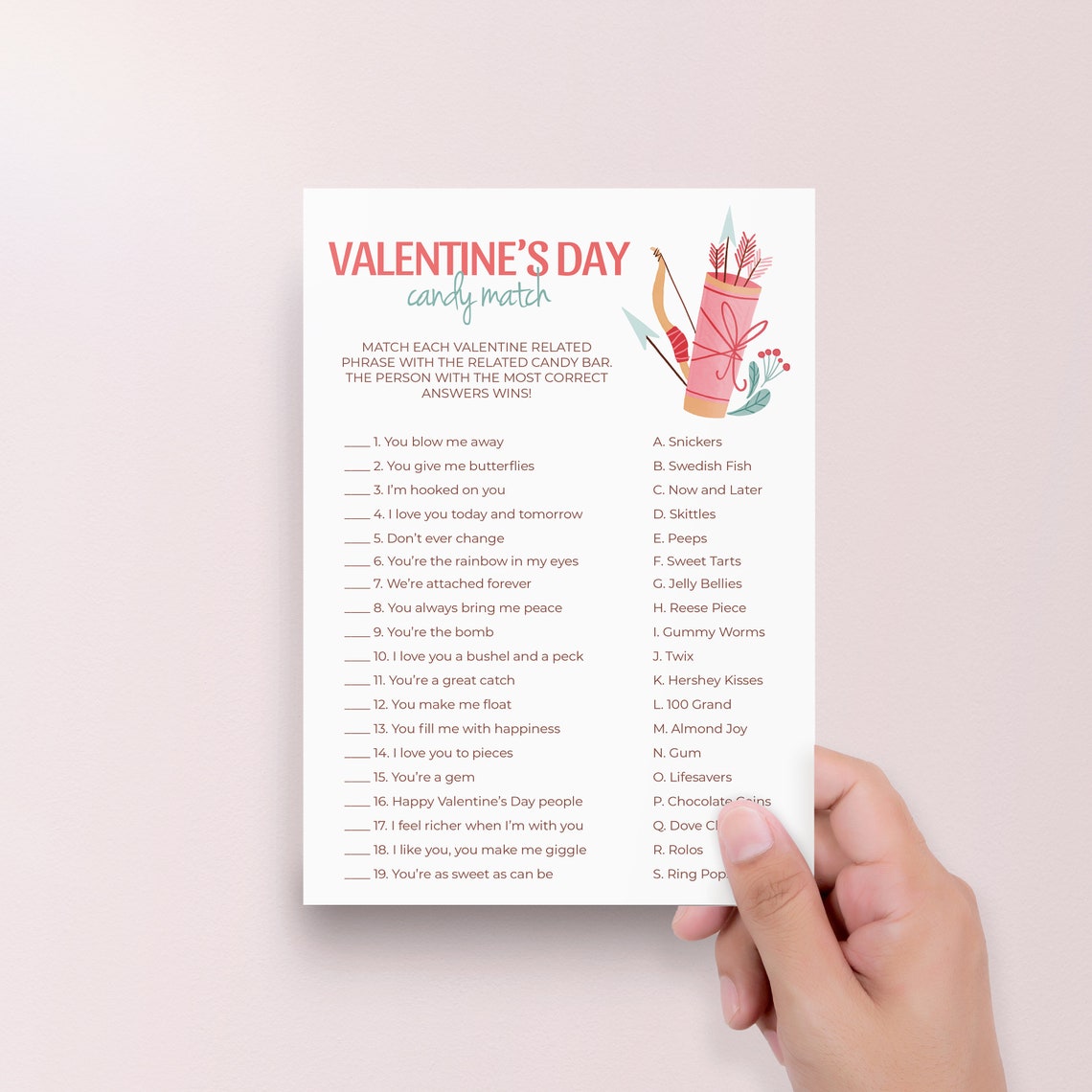 Valentine's Day Games Bundle Printable Valentines Party | Etsy