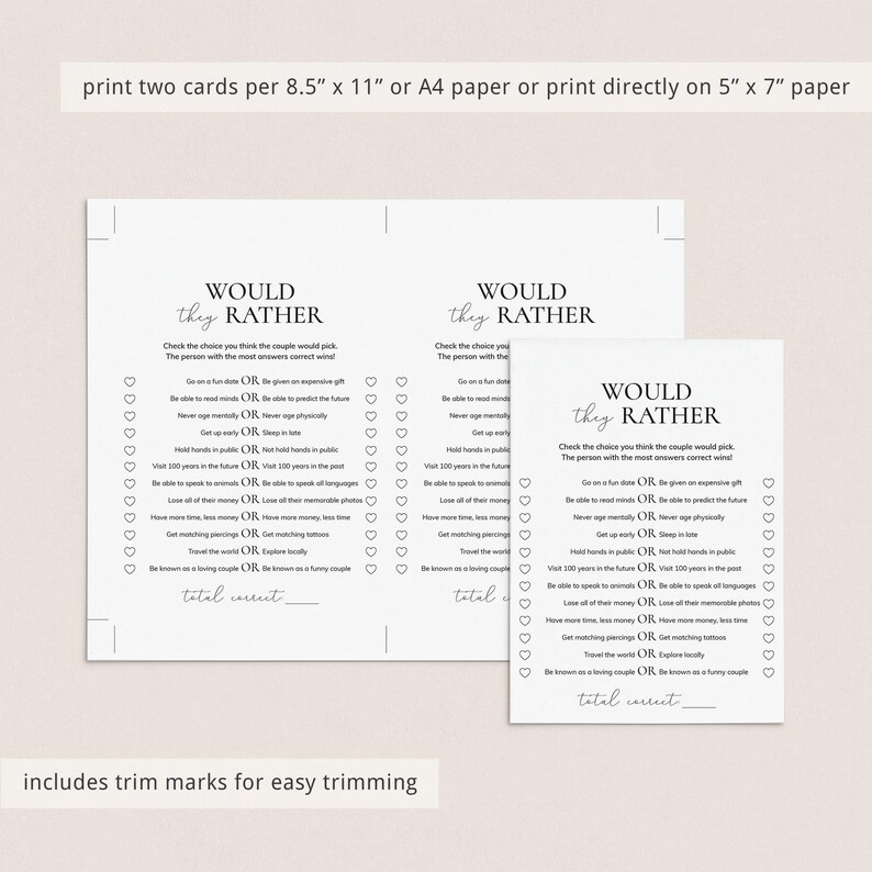 50th Anniversary Party Games Bundle Married in 1975 Wedding Anniversary