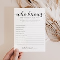 First Birthday Trivia Game Printable Girl 1st Birthday Who Knows The One Year Old Best First Birthday Quiz Girl One Year Onderful Girl MC1 product logo