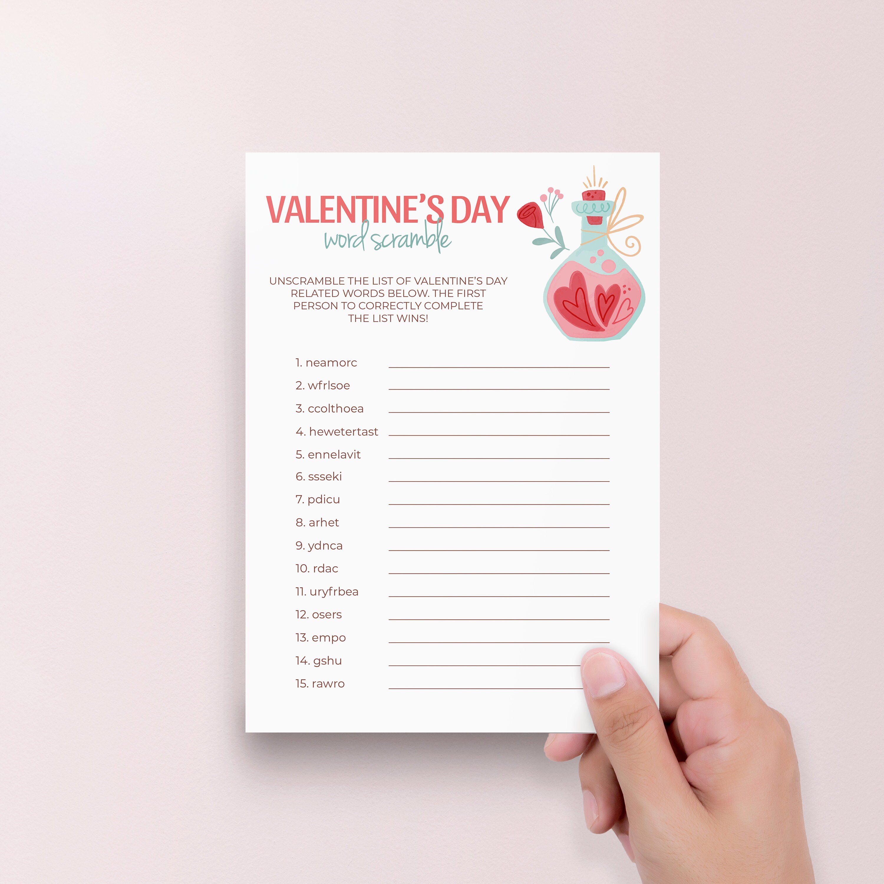 Valentine's Day Games Bundle Printable Valentines Party Game Package ...