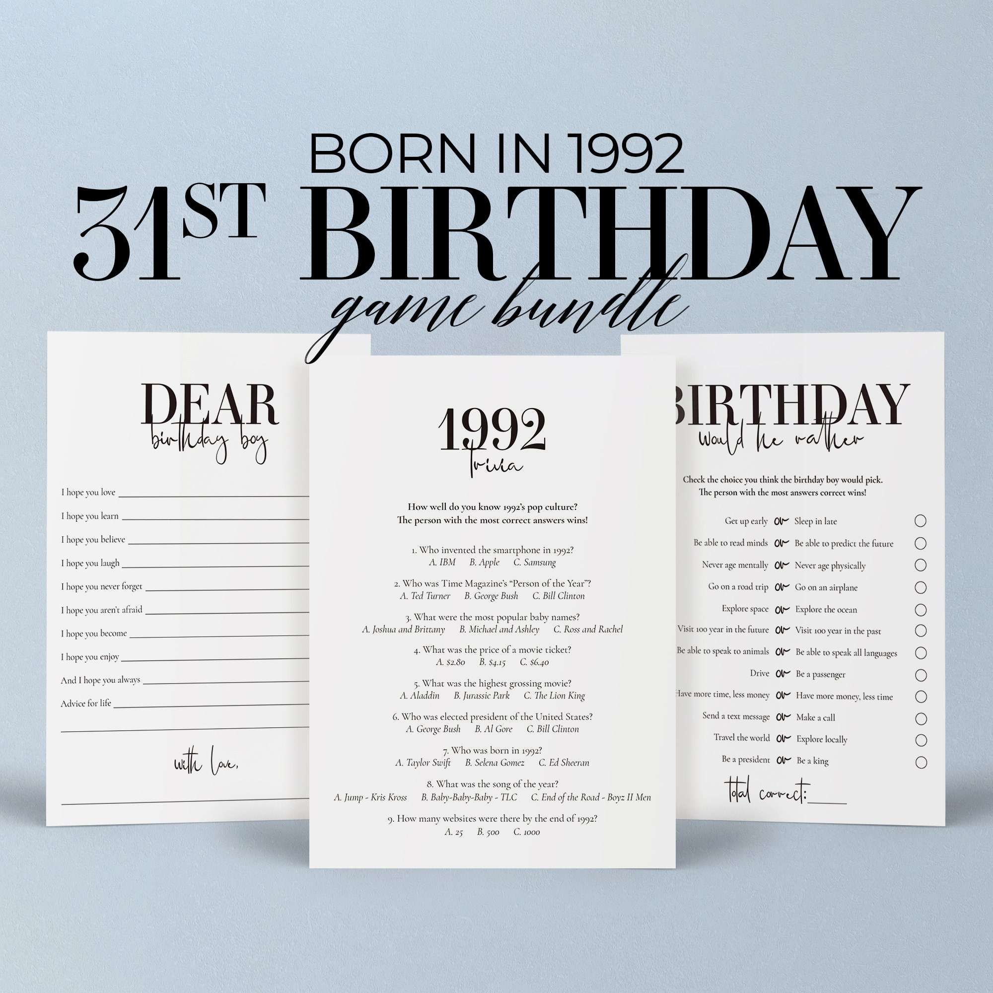 31st Birthday Themes - Etsy Singapore