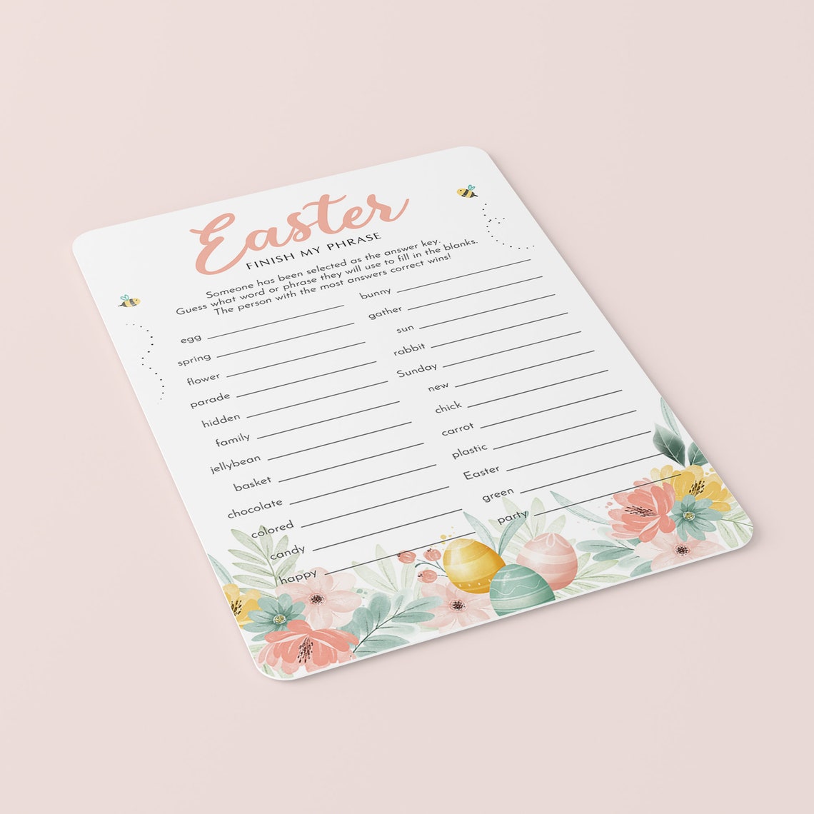 8 Easter Games Printable Easter Game Bundle for Kids and Adults Easter ...