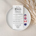 80th Birthday Party Decorations 80th Bday Place Cards 80th Born in 1945 Table Cards 80th Party Birthday Gift for Her for Him Back in 1945 product logo