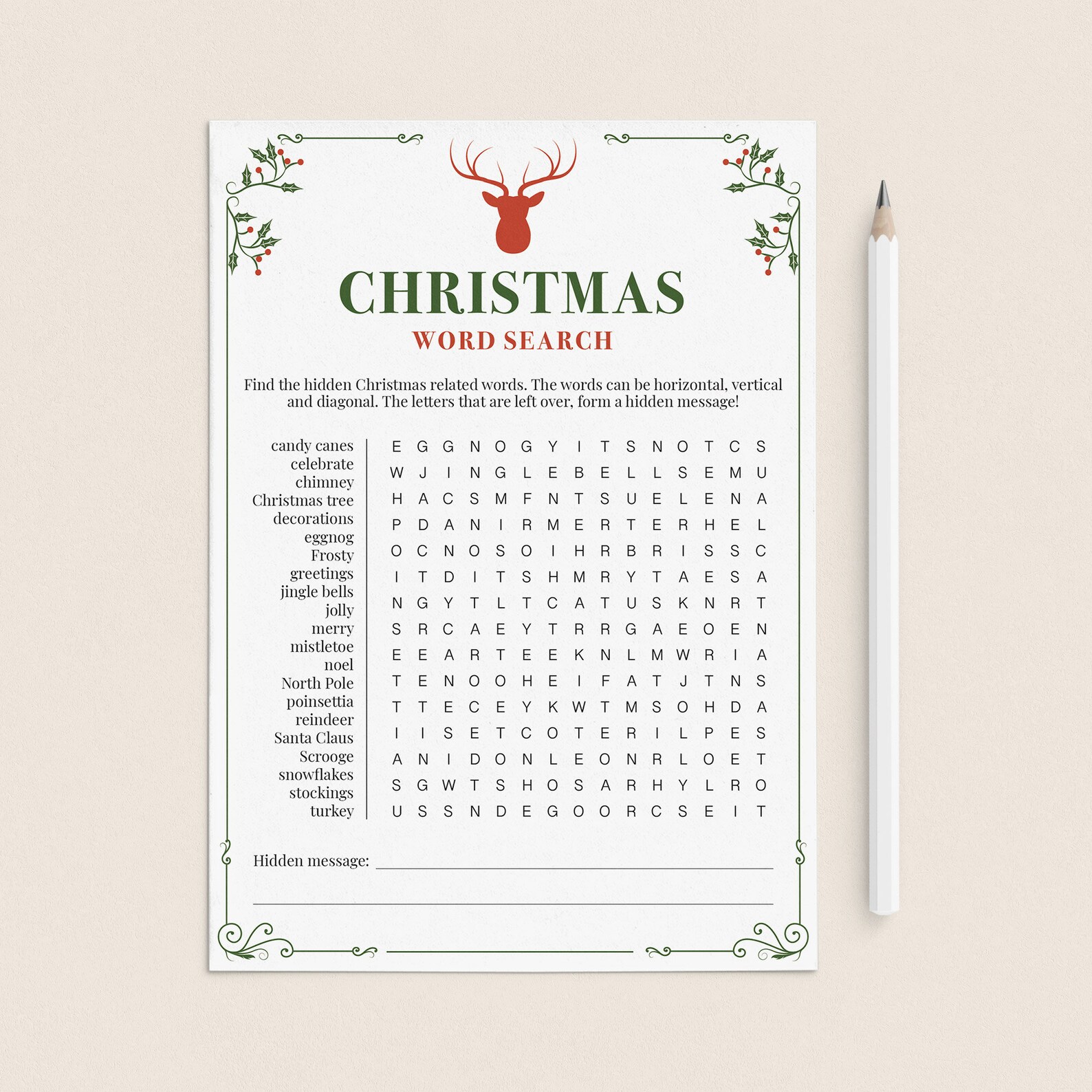 Printable Christmas Games Bundle Retro Holiday Party Games - Etsy