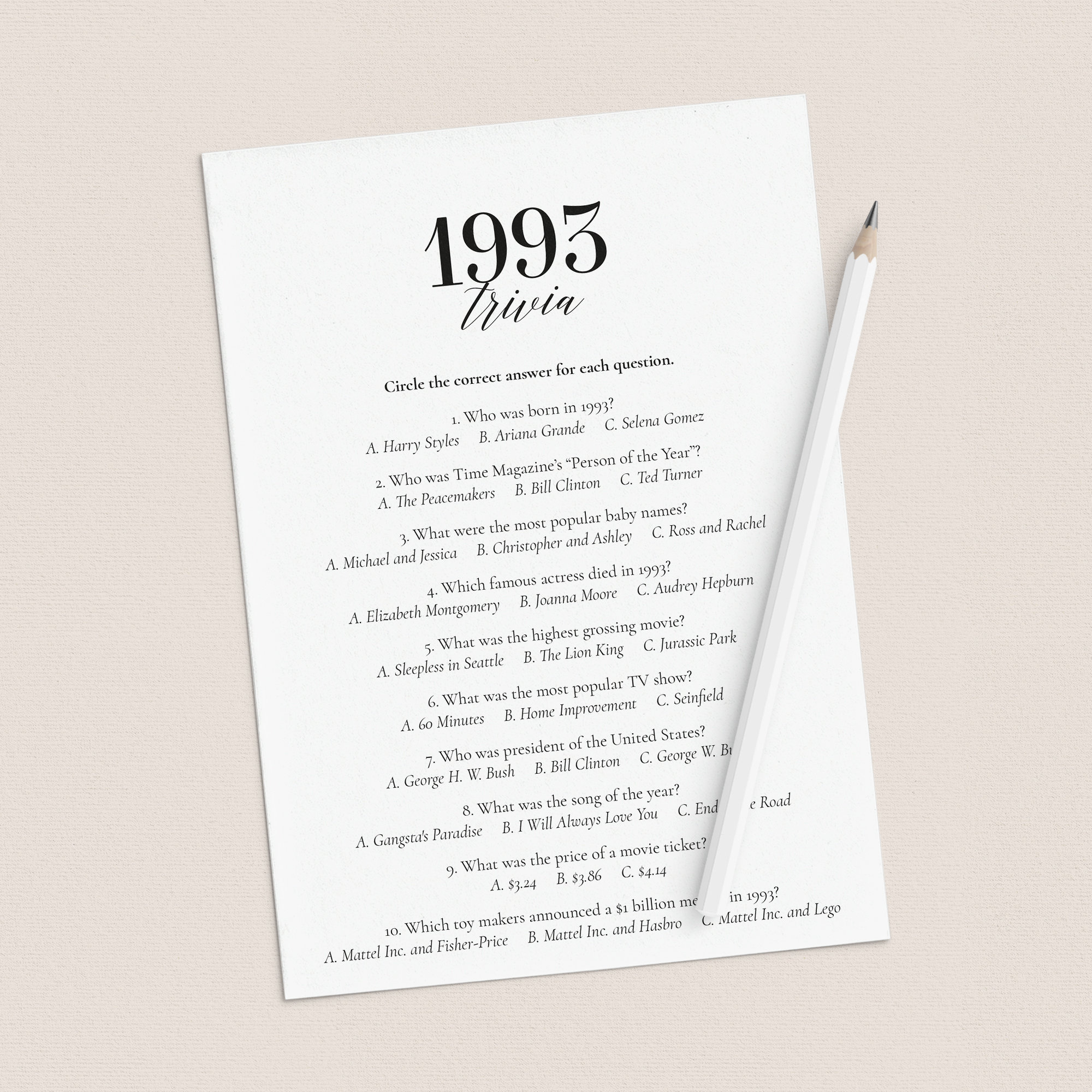 1993 Quiz Printable Fun Facts About 1993 30 Years Married In Etsy 1993-quiz-printable-fun-facts-about-1993-30-years-married-in-etsy