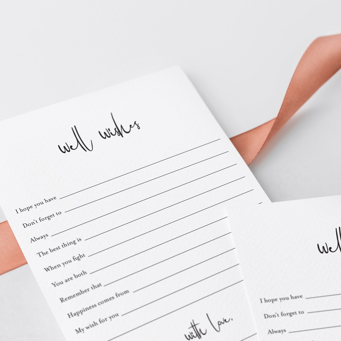 Well Wishes for the Mr and Mrs Printable Modern Minimalist - Etsy Canada