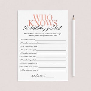 Birthday Games for Her Printable Modern Birthday Party Games for Women ...