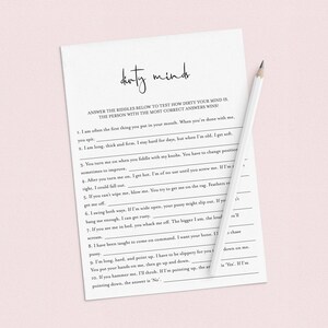 Bachelorette Party Games Printable Dirty Bachelorette Games Instant ...