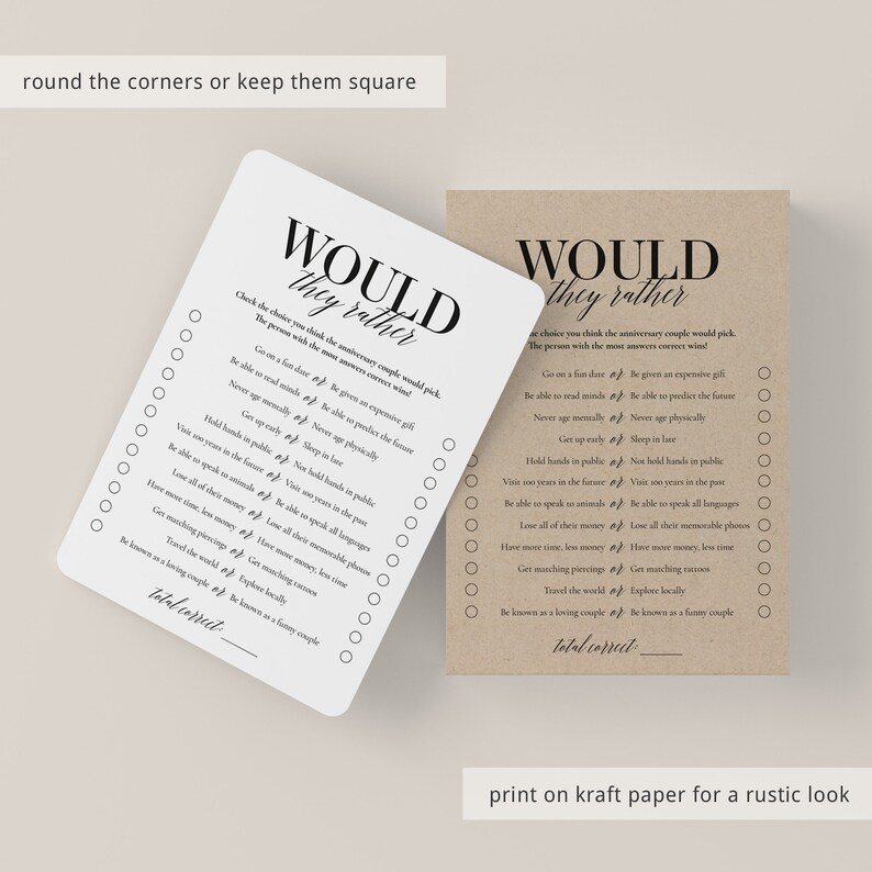 25th Anniversary Games Printable Married in 1998 Games Bundle - Etsy