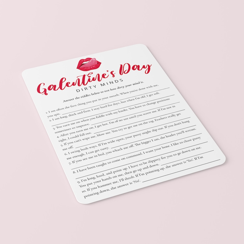 Galentines Day Games Printable Adult Galentine's Day Party Bundle Ladies Night Game Ideas Girls Night In Games Bundle Red Galentine Day RL1 image 10