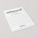 Retirement Bucket List Cards Printable Minimal Calligraphy Bucket List ...