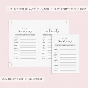 Printable Birthday Games For Her Birthday Party Game Bundle Instant Download Birthday Games Printable Girl Birthday Games 30th 40th 50th MM1 image 7