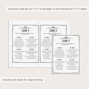 Great Gatsby New Year's Eve Party Games Printable Gatsby Theme New Year ...