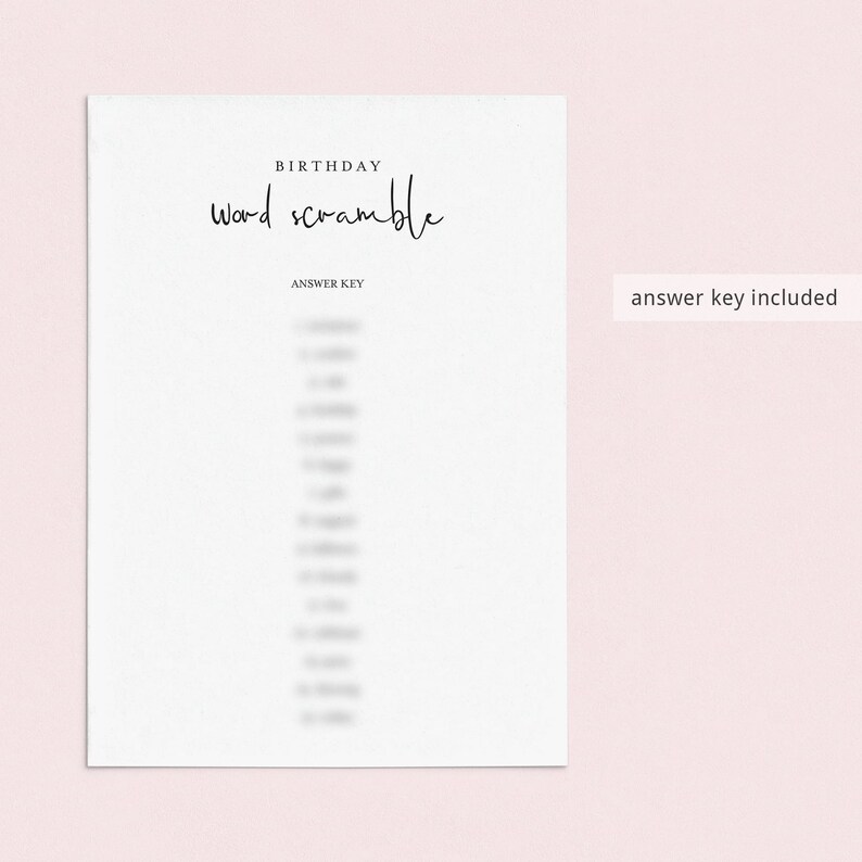 Printable Birthday Games For Her Birthday Party Game Bundle Instant Download Birthday Games Printable Girl Birthday Games 30th 40th 50th MM1 image 8