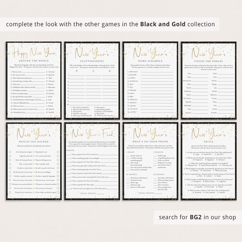 New Year's Printables 2025 Year In Review 2026 Resolutions New Year's Activity Family New Years Ideas 2025 Reflection Cards Time Capsule BG2 Bild 9