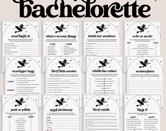 Lets Go Witches Bachelorette Games Witch Bachelorette Party Games Salem Witch Party Bach Games Get Wicked Witch is Getting Hitched Hen LGW