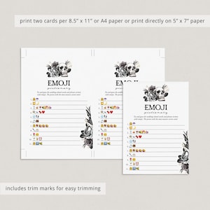 Bride or Die Bridal Shower Games Bundle Printable Til Death Party Games Gothic Black Floral Skull Bridal Games Goth Bridal Family Feud FS1 image 6
