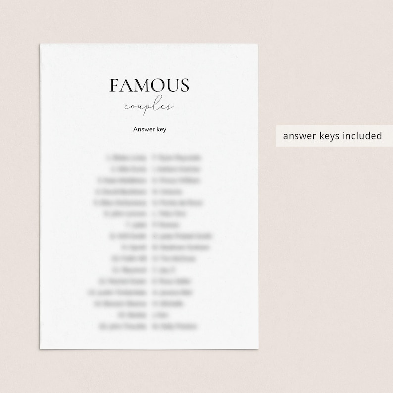 50th Anniversary Party Games Bundle Married in 1975 Wedding Anniversary